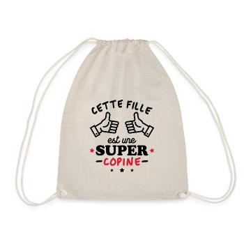Cette fille est une super copine - Sac de sport léger - nature - Devant