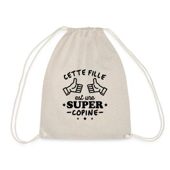 Cette fille est une super copine - Sac de sport léger - nature - Devant