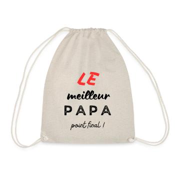 Le meilleur papa, point final ! - Sac de sport léger - nature - Devant
