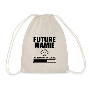 Annonce grossesse Future mamie Bientôt grand-mère - Sac de sport léger - nature - Devant