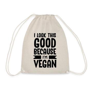 Vegan Veganer - Turnbeutel - Natur - Vorne