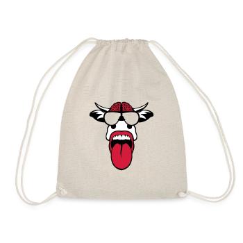 Brain Brain Bezel Tongue Shoots Brain - Drawstring Bag - nature - Front