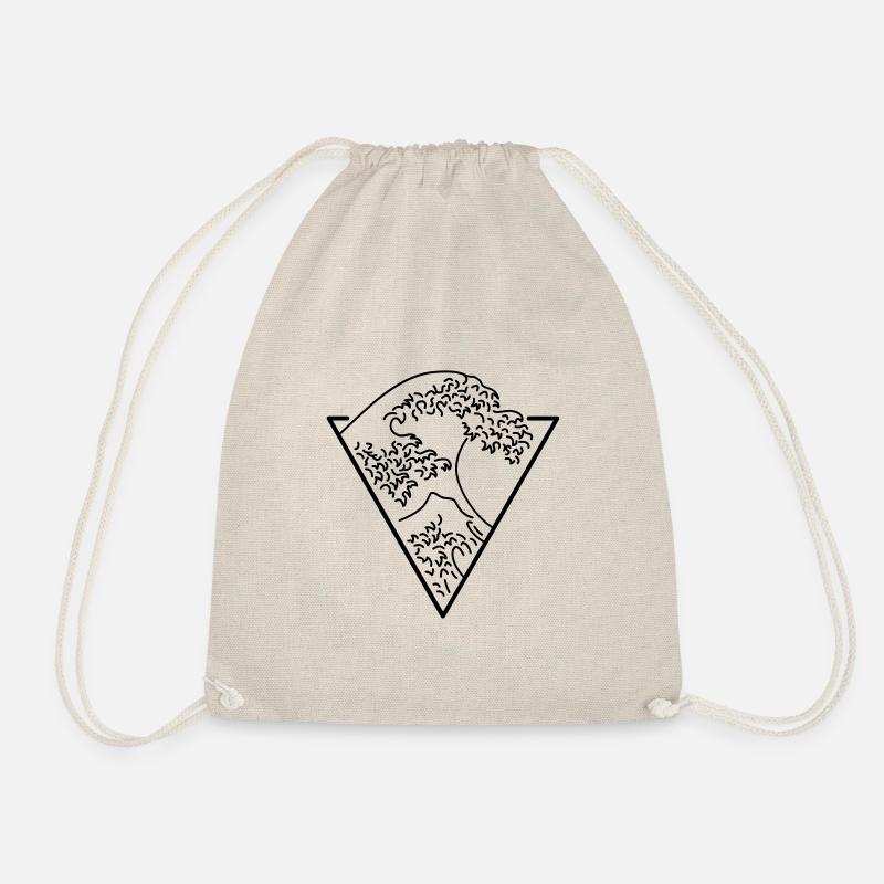 The Great Wave - Drawstring Bag - nature