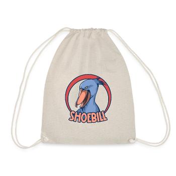 Shoebill Bird Ornithologist Forest I Gift - Drawstring Bag - nature - Front