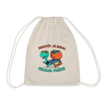 Bientôt je serai grand frère - Sac de sport léger - nature - Devant