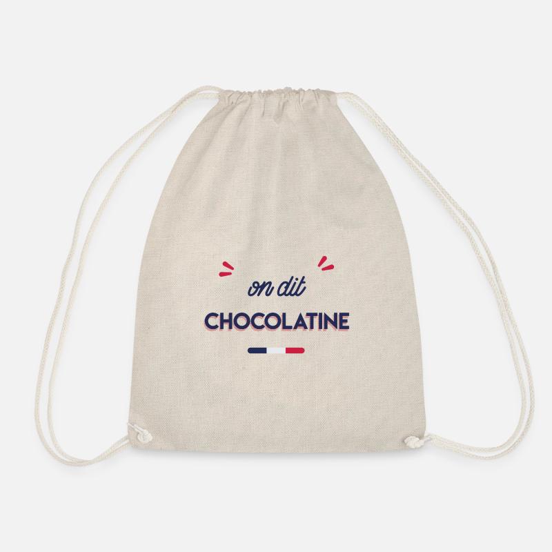 We say chocolatine - Drawstring Bag - nature