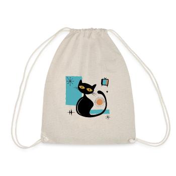 Chat noir - Sac de sport léger - nature - Devant