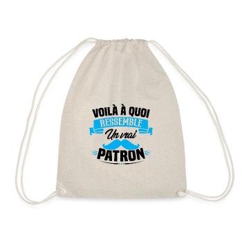 Voilà à quoi ressemble un vrai patron - Sac de sport léger - nature - Devant