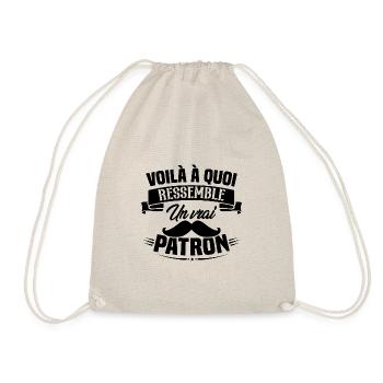 Voilà à quoi ressemble un vrai patron - Sac de sport léger - nature - Devant