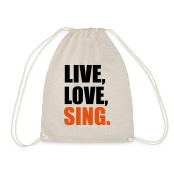 singen - Turnbeutel - Natur - Vorne