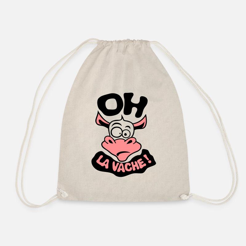 oh la vache expression citation exclamat - Sac de sport léger - nature