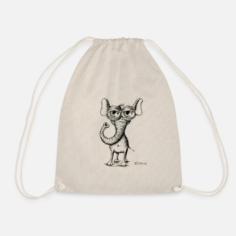 Éléphant - Sac de sport léger - nature