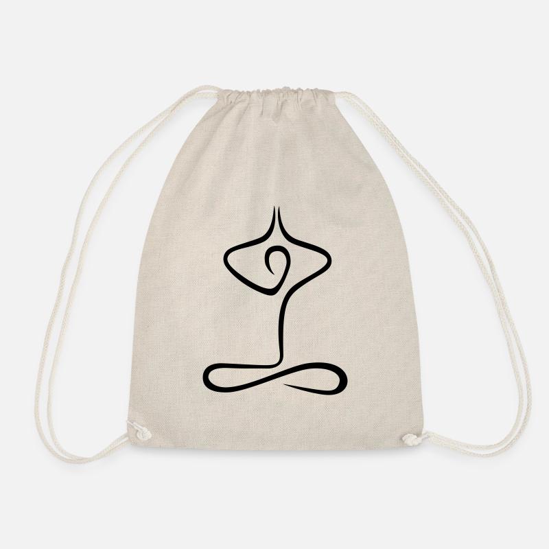 Yoga pose - Drawstring Bag - nature