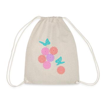 Lace flowers - Drawstring Bag - nature - Front