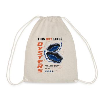 Boy Likes Oysters Ironic Seafood Lover - Sac de sport léger - nature - Devant