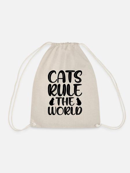 Katzen beherrschen die Welt - Turnbeutel - Natur