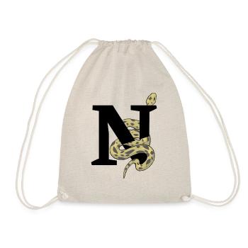 Letter n snake - Drawstring Bag - nature - Front