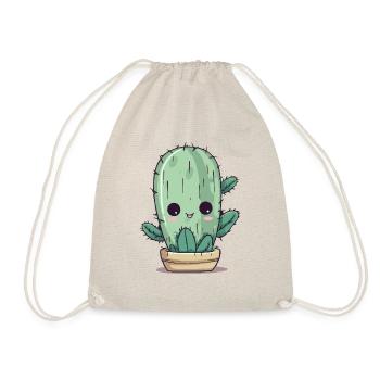 Cute baby cactus - Drawstring Bag - nature - Front