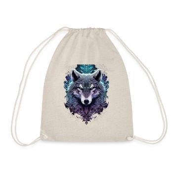 Mystischer männlicher Wolf - Turnbeutel - Natur - Vorne