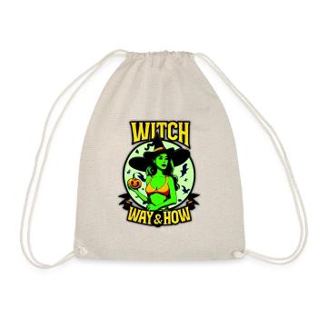 Witch Way & How - Drawstring Bag - nature - Front