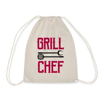 grill chef - Turnbeutel - Natur - Vorne