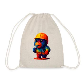 WPAP Polygon Kawaii Animaux Bébé Gorille Artisan - Sac de sport léger - nature - Devant