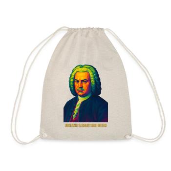 WPAP Polygon Portrait Johann Sebastian Bach - Sac de sport léger - nature - Devant