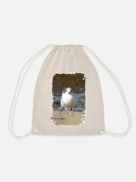Foto Möwe an der Nordsee Wattvogel - Turnbeutel - Natur