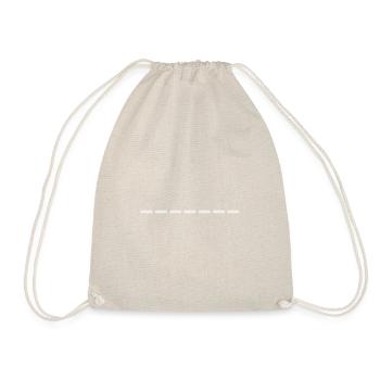 Line dashed - Drawstring Bag - nature - Front