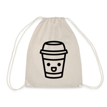 Kaffeebecher - Turnbeutel - Natur - Vorne