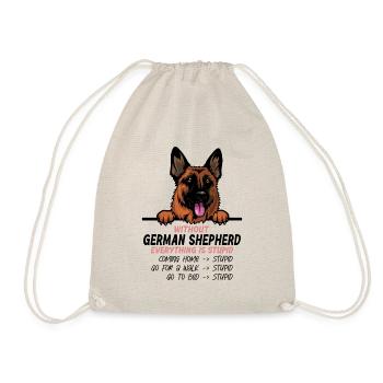 Ohne German Shepherd ist alles doof - Turnbeutel - Natur - Vorne