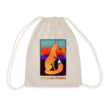Atomic Utopia - Nuclear Fox - Drawstring Bag - nature - Front