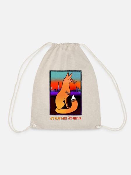 Atomic Utopia - Nuclear Fox - Drawstring Bag - nature