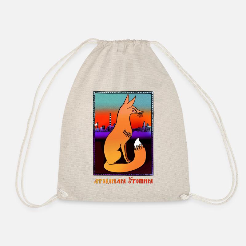 Atomic Utopia - Nuclear Fox - Drawstring Bag - nature