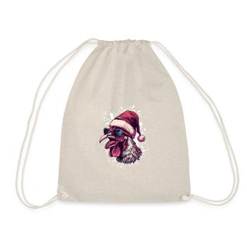 Coq Turquie Noël Drôle - Sac de sport léger - nature - Devant