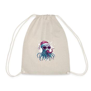 Méduse Noël drôle - Sac de sport léger - nature - Devant
