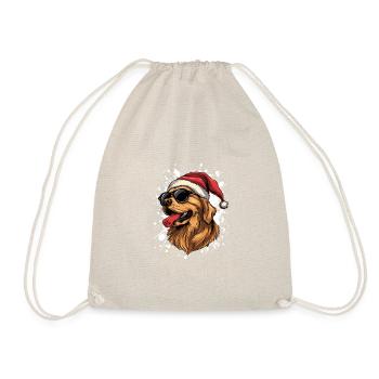 Golden Retriever Chien Noël Drôle Drôle - Sac de sport léger - nature - Devant