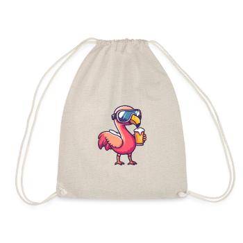Flamingo Après-ski Bière Bande dessinée - Sac de sport léger - nature - Devant