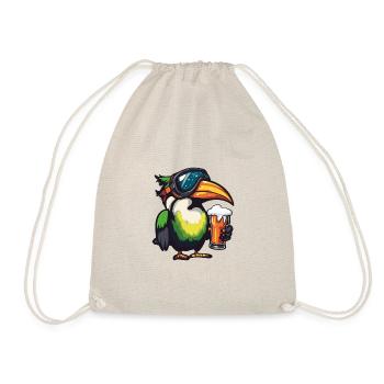 Toucan Bird Après Ski Beer Comic - Drawstring Bag - nature - Front