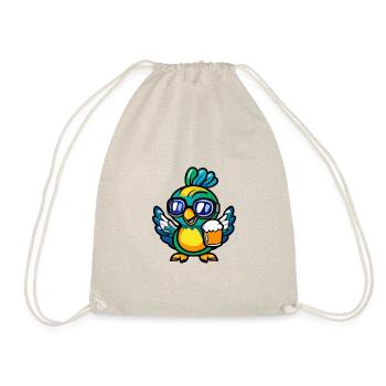 Peacock Bird Après Ski Bière Bande Dessinée - Sac de sport léger - nature - Devant