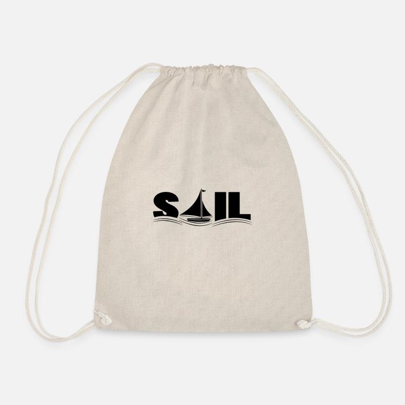 Sailing boat Sailing boat Motor boat - Drawstring Bag - nature