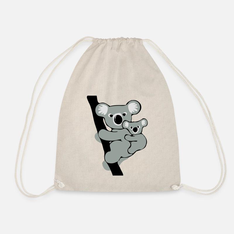Koala und Baby - Turnbeutel - Natur