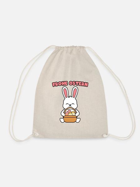 Frohe Ostern - Turnbeutel - Natur