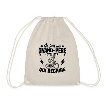 Je suis un Grand-père Cycliste qui déchire - Sac de sport léger - nature - Devant