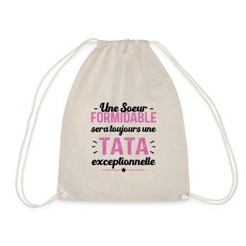 Une sœur formidable donne une tata exceptionnelle - Sac de sport léger - nature - Devant