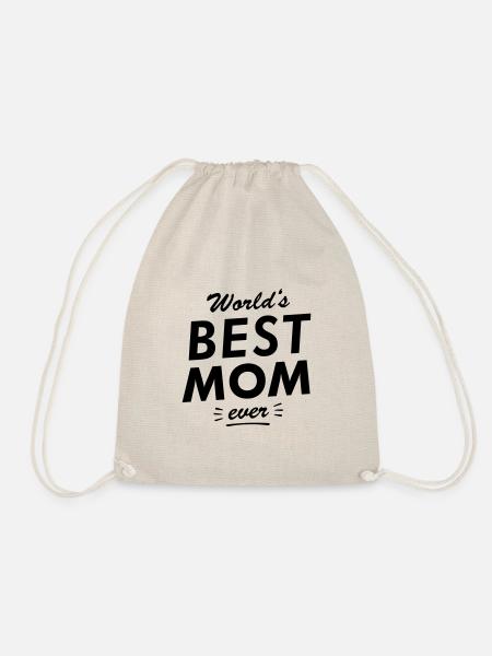 Worlds best mom ever - Turnbeutel - Natur