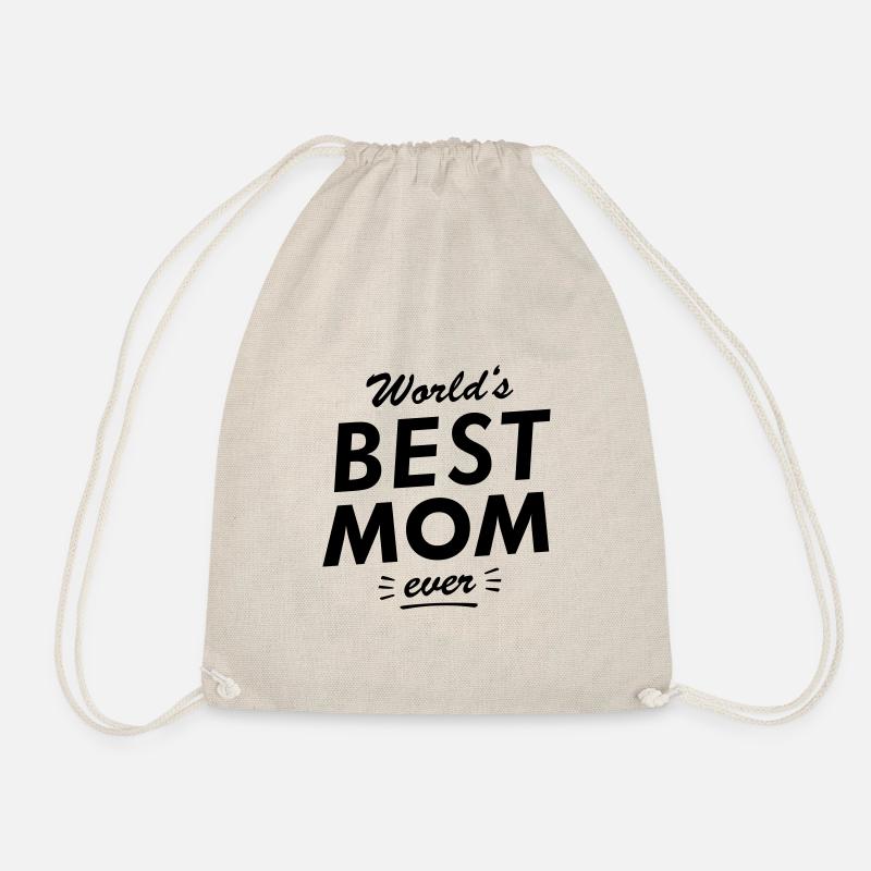Worlds best mom ever - Turnbeutel - Natur