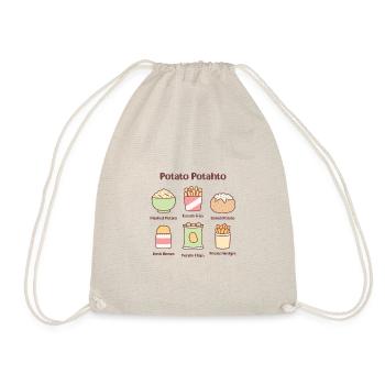 Potato Potahto Mashed French Fries Hash Brown - Drawstring Bag - nature - Front
