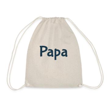 papa - Turnbeutel - Natur - Vorne