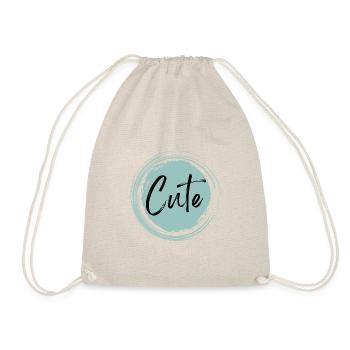 Cute - Drawstring Bag - nature - Front
